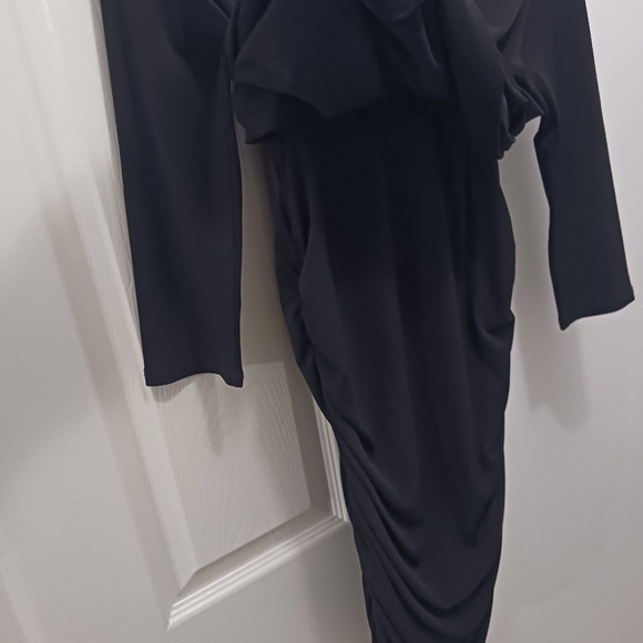 NWOT Black layered dress,size small - Picture 3 of 9